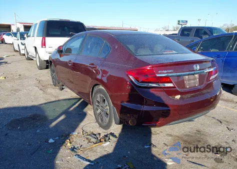 2013 Honda Civic Ex-L from USA, damaged, VIN 19XFB2F96DE074025